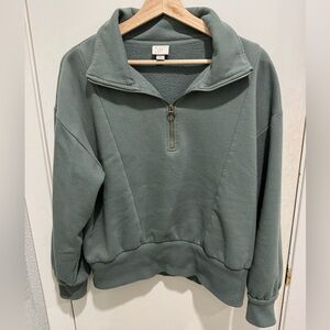 A New Day Women’s Sage Zip-Up Sweater - L